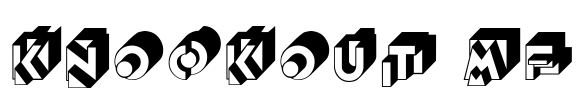Knockout MF Font Image