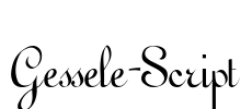 Gessele-Script Font Image