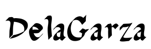 DelaGarza Font Image