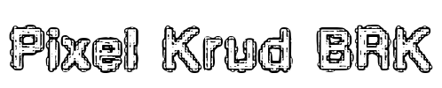 Pixel Krud BRK Font Image