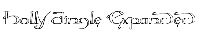 Holly Jingle Expanded Font Image