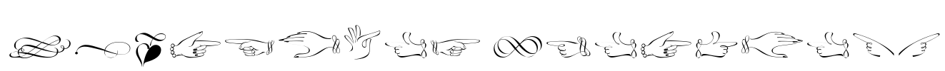 LTZapfino Ornaments Font Image