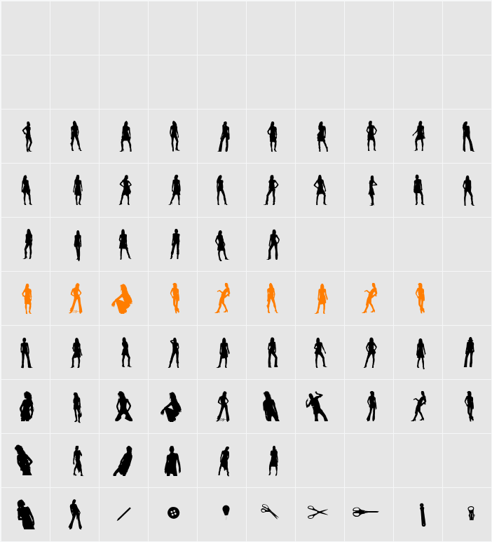 Subeve Character Map