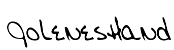 JolenesHand Font Image