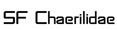 SF Chaerilidae Font Image