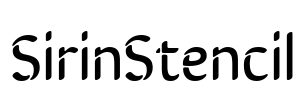 SirinStencil Font Image