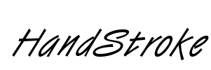 HandStroke Font Image