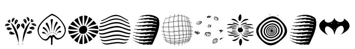 ShapesAOneB Font Image