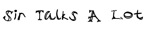 Sir Talks A Lot Font Image