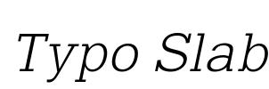 Typo Slab