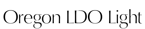 Oregon LDO Light Font Image