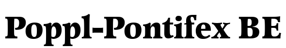 Poppl-Pontifex BE