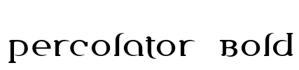 Percolator Bold