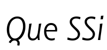 Que SSi Font Image