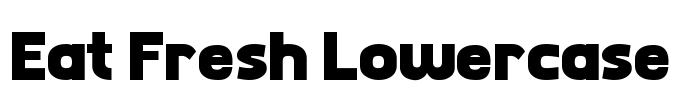 Eat Fresh Lowercase Font Image