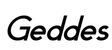 Geddes Font Image