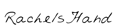 RachelsHand Font Image