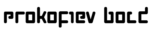 Prokofiev Bold Font Image