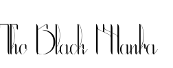 The Black Manba Font Image