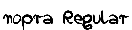 nopra Regular Font Image