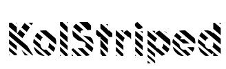 KolStriped Font Image
