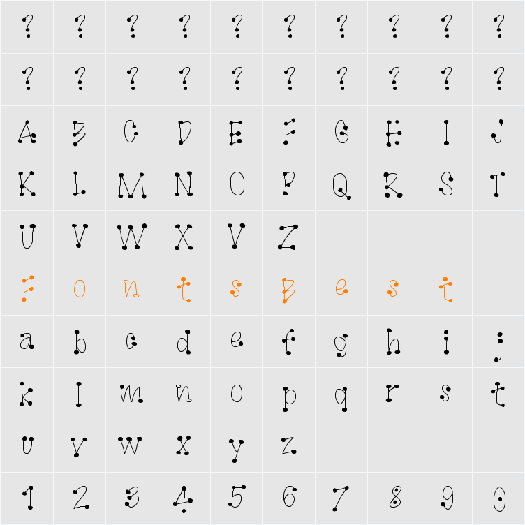 GaGoo Character Map