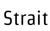 Strait Font Image