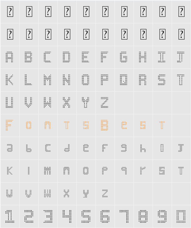 Black Ball Character Map