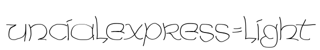 UncialeXpress-Light Font Image