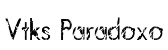 Vtks Paradoxo Font Image