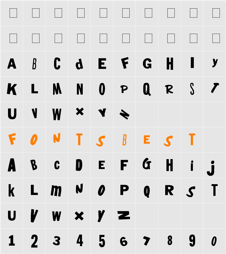 heyMom!heyDadl! Character Map