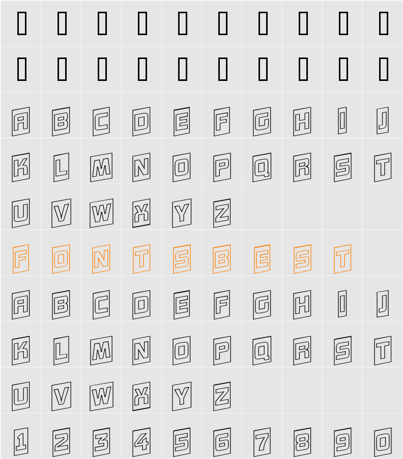 a_ConceptoTtlCmOtlUpNr Character Map