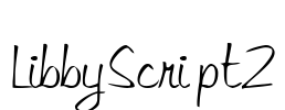 LibbyScript2 Font Image
