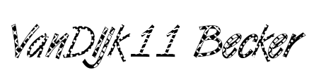 VanDijk11 Becker Font Image
