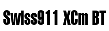 Swiss911 XCm BT Font Image