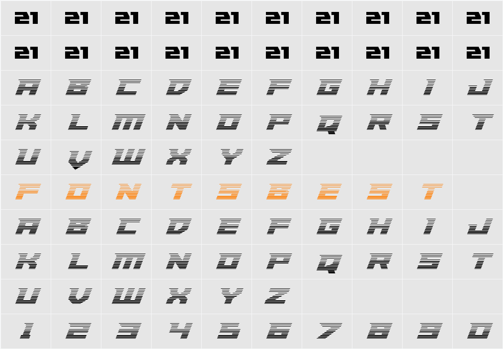 Paladins Gradient Character Map