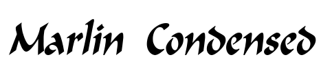 Marlin Condensed Font Image