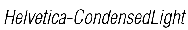 Helvetica-CondensedLight