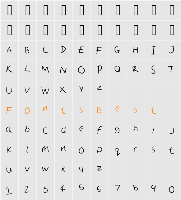 Scruffy Character Map
