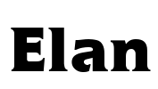 Elan Font Image
