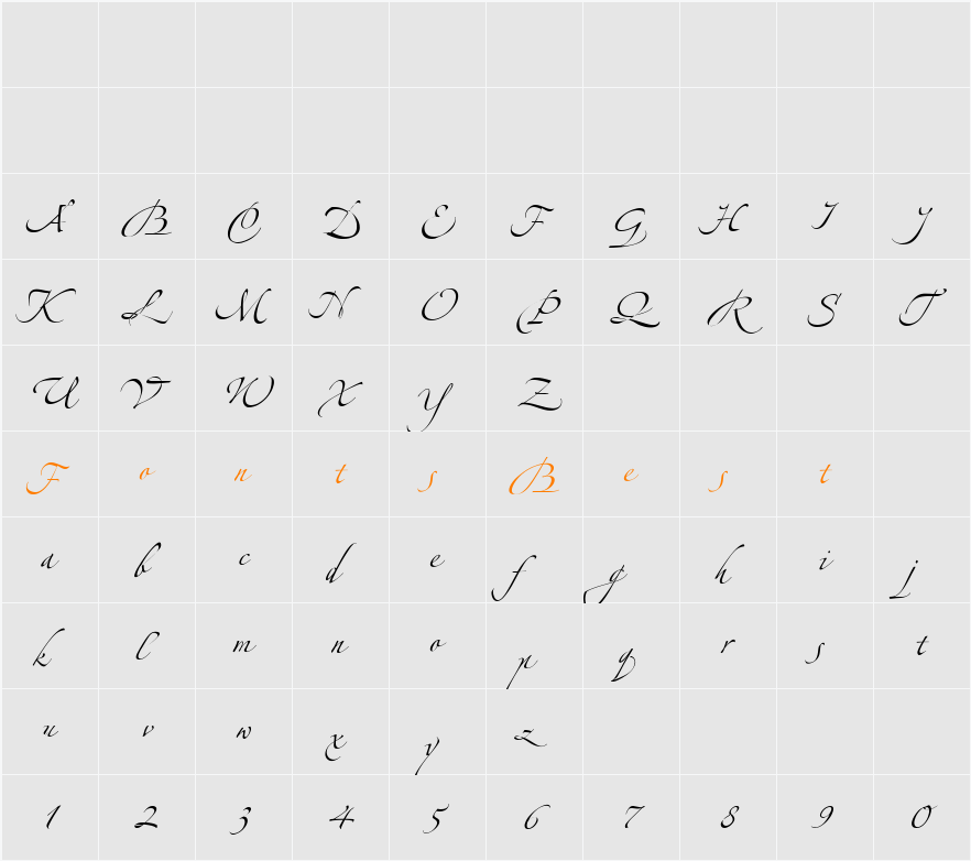 Zeferino One Character Map