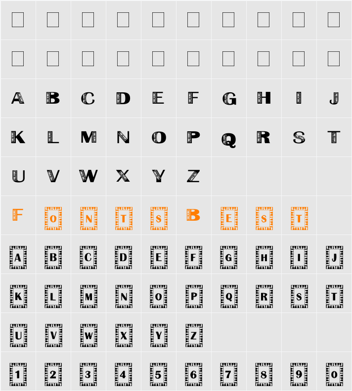 Liberace Character Map