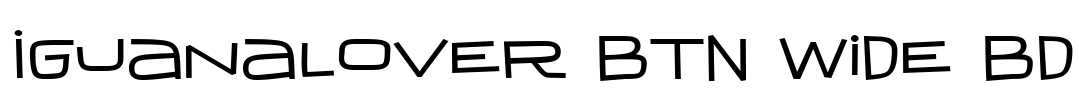 IguanaLover BTN Wide Bd Font Image