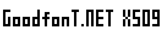 GoodfonT.NET XS09 Font Image