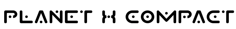 Planet X Compact Font Image