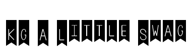 KG A Little Swag Font Image