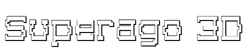 Superago 3D Font Image