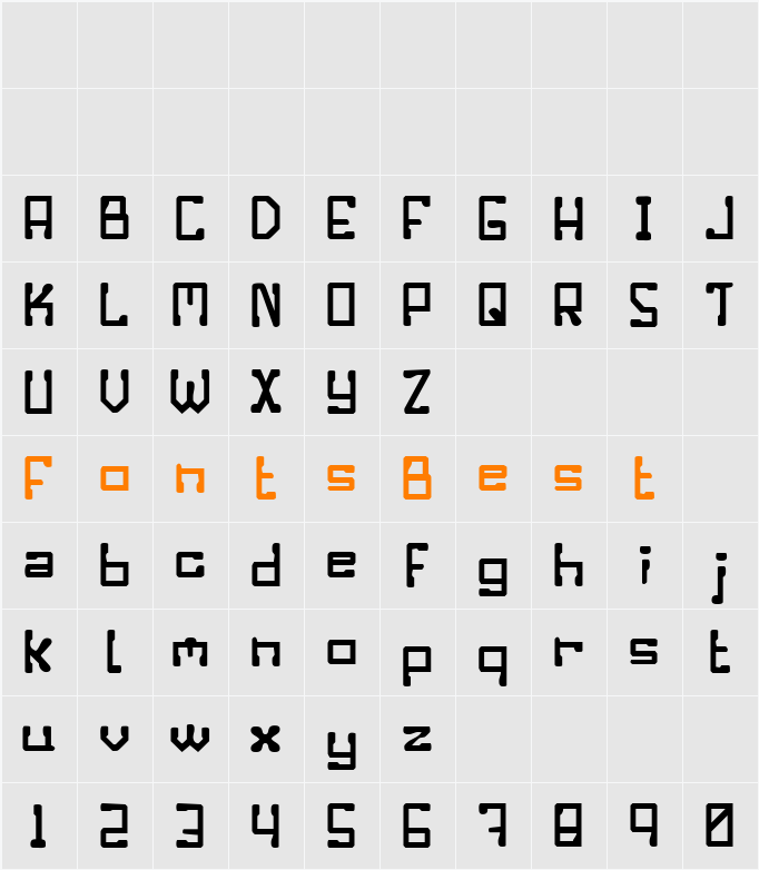 Enilorac gty Character Map