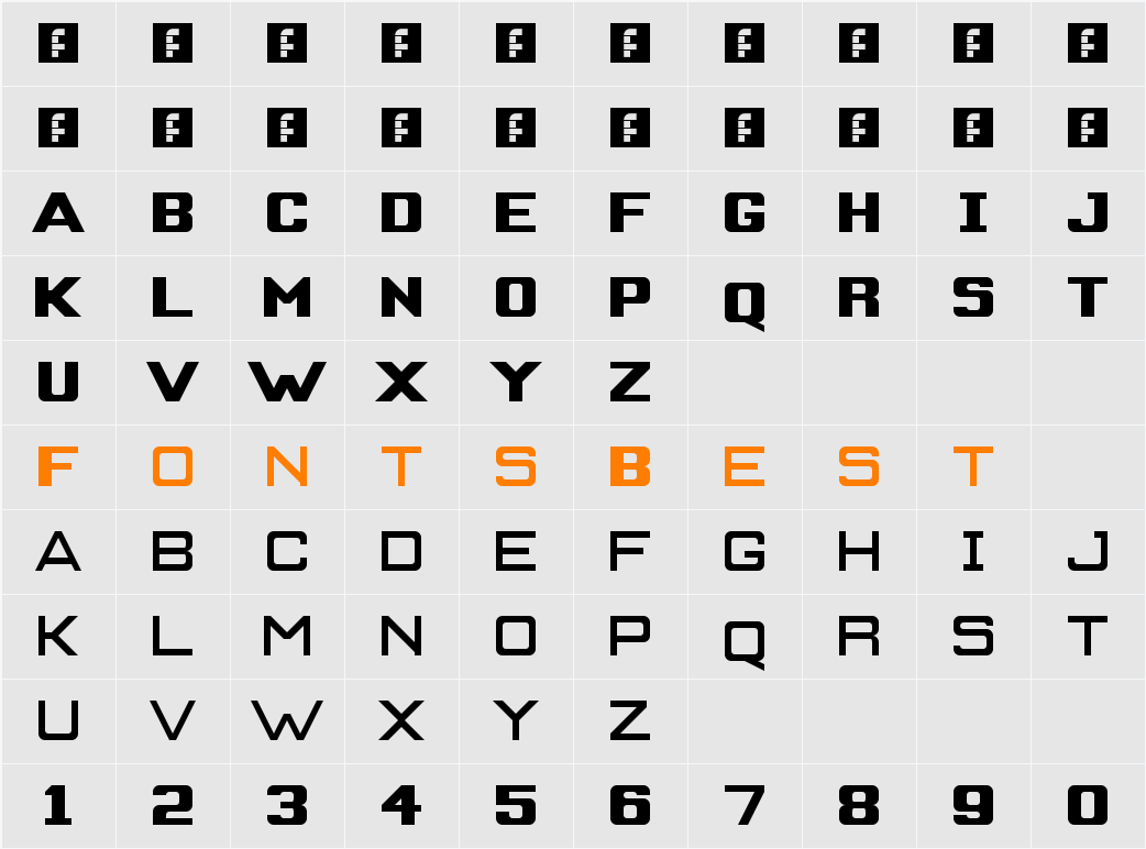 Work of Fortress Character Map