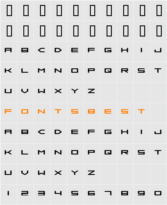 Samba is Dead Character Map